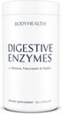 BodyHealth Digestive Enzymes Full Spectrum Digestive Support (180 caps), Betaine, Pepsin, Pancreatin BPP Loaded with Enzymes and Probiotics, Relief for Stomach Bloating, Heartburn, Gas, Constipation