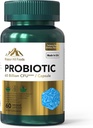 Probiotic 60 Billion CFU | Supports Digestive & Immune Health (1 Bottle-60 Capsules-2mo Supply) | Contains 7 Natural Probiotic Strains | Non-GMO Gluten & Soy Free