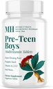 Programas de salud de MICHAEL Naturopathic Pre-Teen Boys Daily Multivitamin - 60 Tablets vegetarianos - con Hombre Herbal Blend - Kosher - 60 Servings