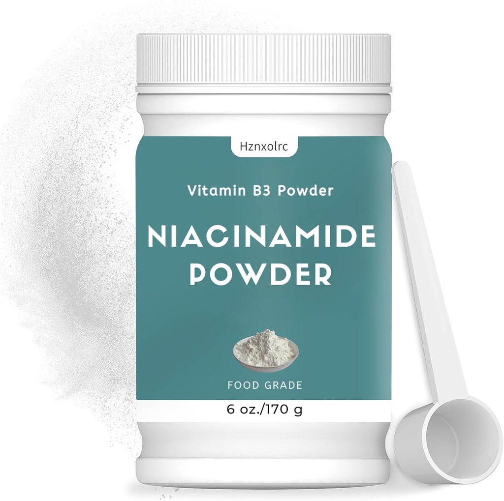 6 oz Niacinamide Powder, 100% puro Niacin Powder, Add to Shakes, Jugos y Smoothies for Optimal Health