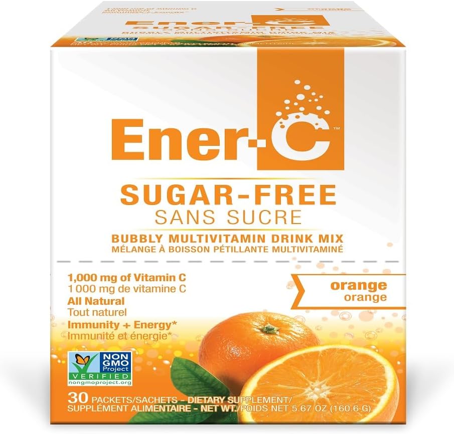 Ener-Life Naranja Azúcar Vitamina C Bebida Mix 30 Cuenta, .2 Oz
