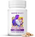 Mama's Select Organic Beat Thistle – Natural Lactation Support for Breastfeeding Moms ¦ Promueve la producción de leche saludable ¦ Vegan, Non-GMO, Allergen-Free, USA Pruebas de terceros