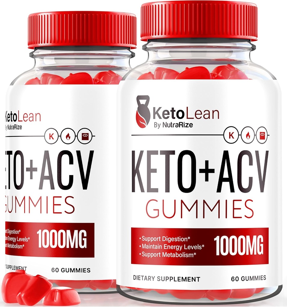 (2 Pack) Keto Lean Keto ACV Gummies, Keto + ACV Gummies, All Natural Apple Sider Vinegar 1000MG, ACV Keto Gummy Suplemento, Keto Vitaminas, Keto Plus ACV, KetoLean Reseñas (120 Gummies)