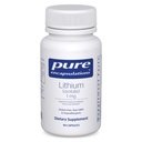 Pure Encapsulations Lithium (Orotate) 1 mg TENIDO Apoyo para la calma y el comportamiento