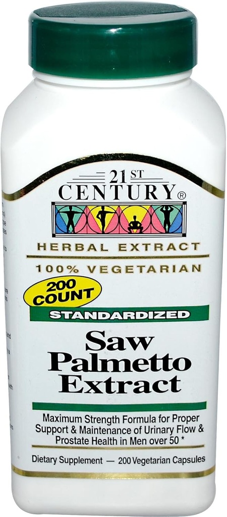 21st Century Saw Palmetto, 450 mg, 200 cápsulas vegetarianas