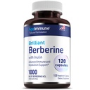 AgeImmune Berberine 1000mg Complejo Suplemento con Prebiótico Inulin - Cada Cápsula Contiene Berberine 500mg - Doctor Formulado Suplementos para Alta Absorción.