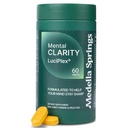 Suplemento de Booster de Cerebro para Focus, Memory, Clarity, Energy &amp; Mood 60 Tabs - 100% libre de drogas &amp; Suplemento Cerebro de Pruebas Clínicas - Fog &amp; Memory Booster w/VIT D3