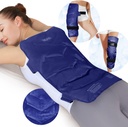 REVIX Gran paquete de hielo para atrás, 13” x 21” Reutilizable Gel Cold Pack para la cobertura completa de la espalda, compresa fría Wrap para hombro, cadera, alivio de la pierna, ideal para fatiga, calma muscular y recuperación diaria, marina