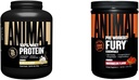 Animal 100% Whey Protein Powder Vanilla 4lb Bundle Fury Pre Workout Powder Suplemento Watermelon 16.96oz