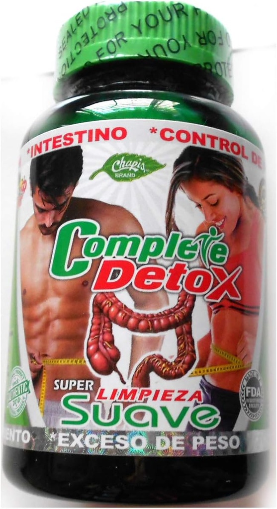 Detox orgánico completo./ Super Limpieza Suave 90 cápsulas