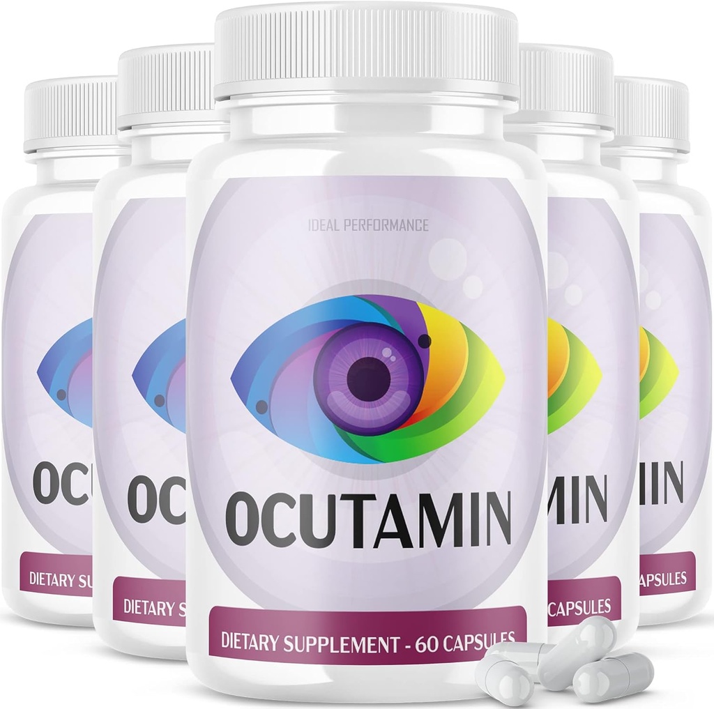 IDEAL PERFORMANCE (5 Pack) Ocutamin Vision Pills Suplemento (300 cápsulas)