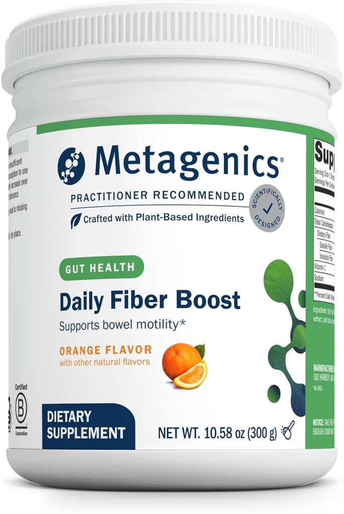 Herbulk Fiber Powder - 7g Soluble & Insoluble Fiber with Psyllium Husk, Acacia & Chicory - Apoya Gut, Bowel Regularity & Immune Health* - Non-GMO, Gluten-Free, Vegan - Orange Flavor