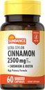 Sundance Ceylon Cinnamon Capsules 2500mg ← 60 Pills  with Chromium and Biotin ← Vegetarian, Non-GMO, and Gluten Free Supplement