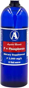 Suplemento de fósforo - Angstrom Minerales Fisforo Iónico líquido 2000ppm - 32oz