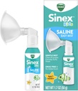 Vicks Sinex Kids Saline Easy Mist, Drug Free Saline, Ages 1 Mes+, Gently Clears and Soothes Todos los días Stuffy Noses, Safe for Daily Use, 1.7 OZ