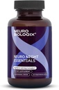 Neuro Night Essentials – Natural Nighttime Support with GABA, Melatonin, Valerian Root, LTheanine, Magnesium &amp; More – Promotes Relaxation, Mood Balance & Rest – 60 Veg Capsules – Made in The USA