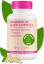 Magnesium Sleep Complex con L-Theanine y Lemon Balm - Melatonin-Free Sleep Support for Natural Calm and Relaxation - Magnesium Glycinate - 90 cápsulas