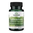 Swanson Sulforaphane - Broccoli Sprout Extract Supporting Cellular, GI Tract, and Liver Health - Natural Supplement Standardized to 0.4% Sulforaphane - (60 Veggie Capsules, 400mcg Cada uno)