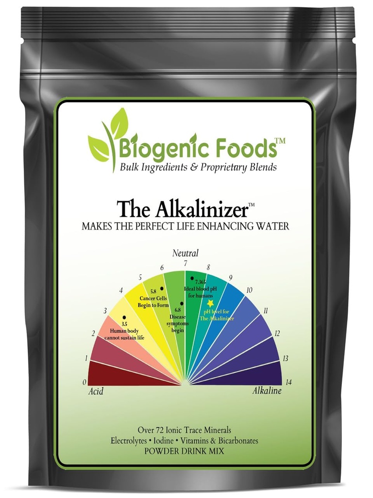 Alkalinizer - Body Acid pH Balance - Electro Alkalize, Ionize " Re-Mineralize 60+ Gallons of Water