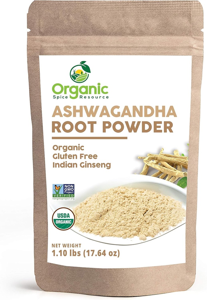 Orgánica Ashwagandha Root Powder - 1.10 lbs (17.64 oz)