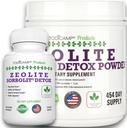 Zeolite Detox Pack Mínimo 120 Días Suministro Zeolite Capsules y Zeolite Powder Bundle
