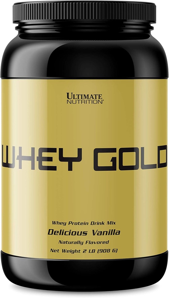 Ultimate Nutrition Whey Gold Protein Powder con 20 Gramos de Proteína y Aminoácidos para el Crecimiento Máximo Musculo y Recuperación, 27 Servimientos, Vainilla