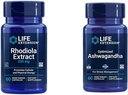 Ampliación de vida Rhodiola y Ashwagandha Extracto Bundle, Rhodiola rosea y ashwagandha Suplementos, 60 cápsulas cada uno