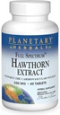 Herbals planetarios Full Spectrum Hawthorn Extracto 550 mg Tabs, 60 ct