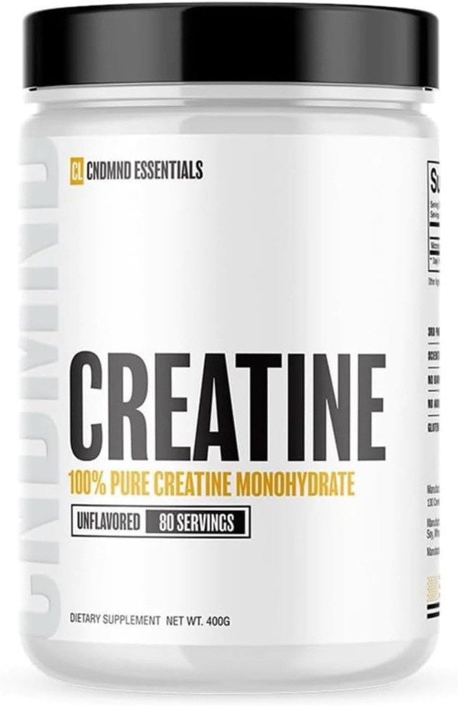 Condemned Labz 100% Pure Creatine Monohydrate TEN Micronized for Rapid Absorption TEN Strength, Endurance, Recovery TEN No Fillers or Additives TEN Keto TEN 80 Servings (Unflavored)