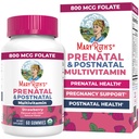 MaryRuth Orgánicas Vitaminas Prenatales para Mujeres TENIDO USDA Orgánicas Gummies Prenatal Vitaminas Postnatales para Mujeres Lactancias Mortalizantes Methylfolate 800 mcg DFE TEN Iodine ANTE Vegan Silencio No MMO Silencio 30 Serviciones