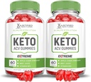 (2 Pack) Slimlife Evolution Keto ACV Gummies Extreme 2000MG Slim Life Evolution Keto Gummies Slimlife Keto Gummy Apple Cider Vinegar Formulado con Powder Pomegranate Beet B12 120 Gummies