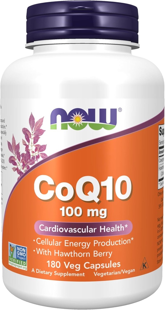 AHORA Coq10 100 mg,180 cápsulas de verduras