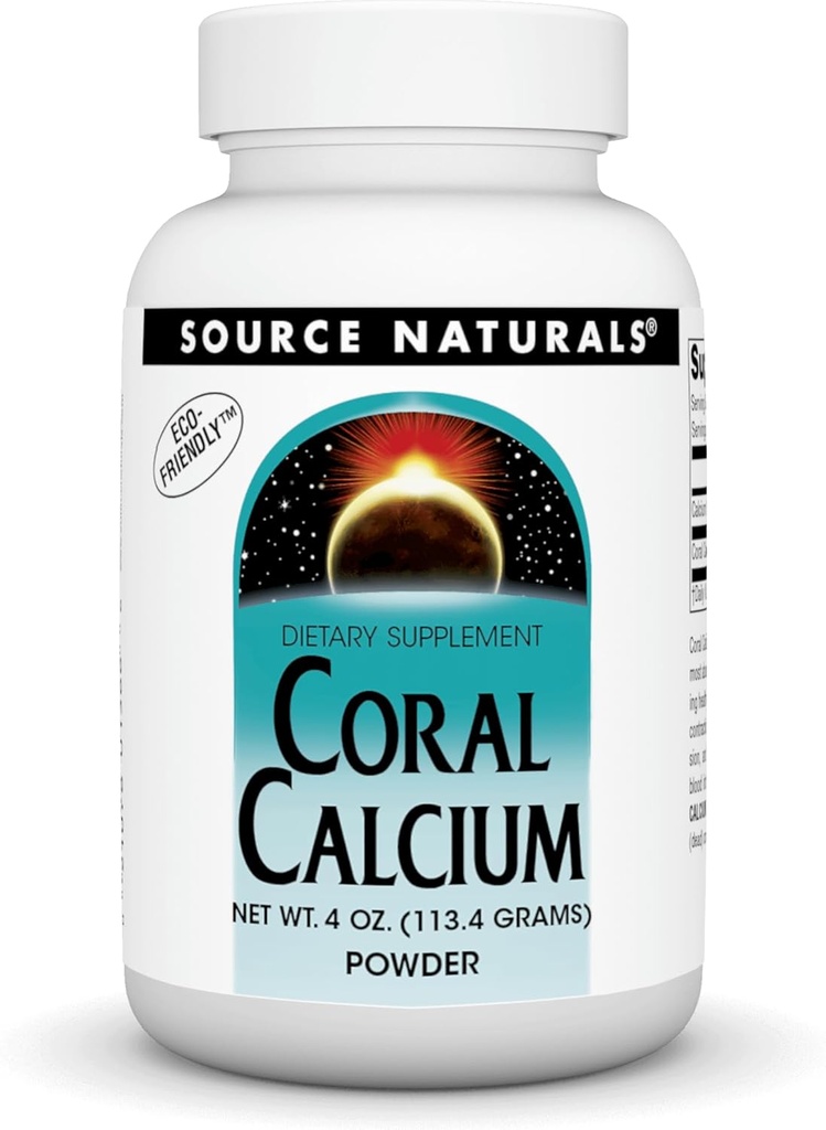 Fuente Naturales Coral Calcio Powder, 4 onzas
