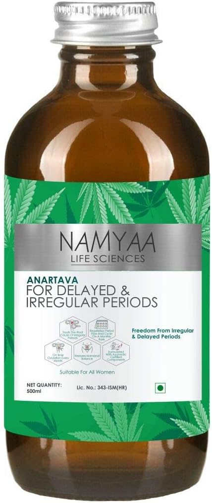 AZAZ Namyaa Anartava -para los periodos retrasados e irregulares ml, Blanco, 500 Millilitre