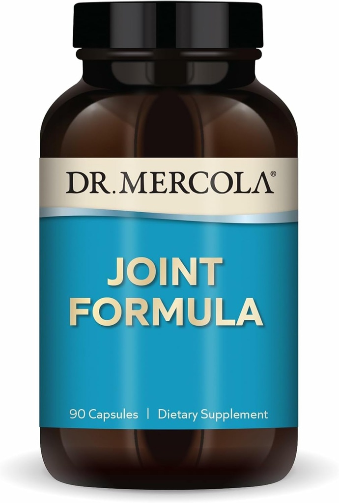 Dr. Mercola Joint Fórmula - Apoya Mix Comfort &amp; Mobility - de Natural Eggshell Membrane - No Gluten-Free - 90 cápsulas (90 piezas)