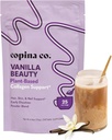 Copina Co. Vanilla Beauty Vegan Collagen Booster Creamer: Plant Based Collagen Support Smoothie Drink Vegan Creamy Blend ← Vanilla Flavor ← 1 Bag - 25 Servings per Bag