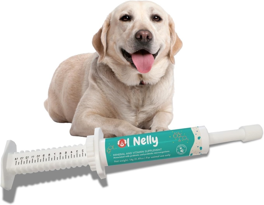 Prebiótico " Paste Probiótico Perro Probiótico " , 6 Strains of Bacteria, 18 Bi CFU's + Vitaminas, Fórmula de Actualización de Minerales para Balance Rápida GI, Perros Paste Probiótico (14 g)