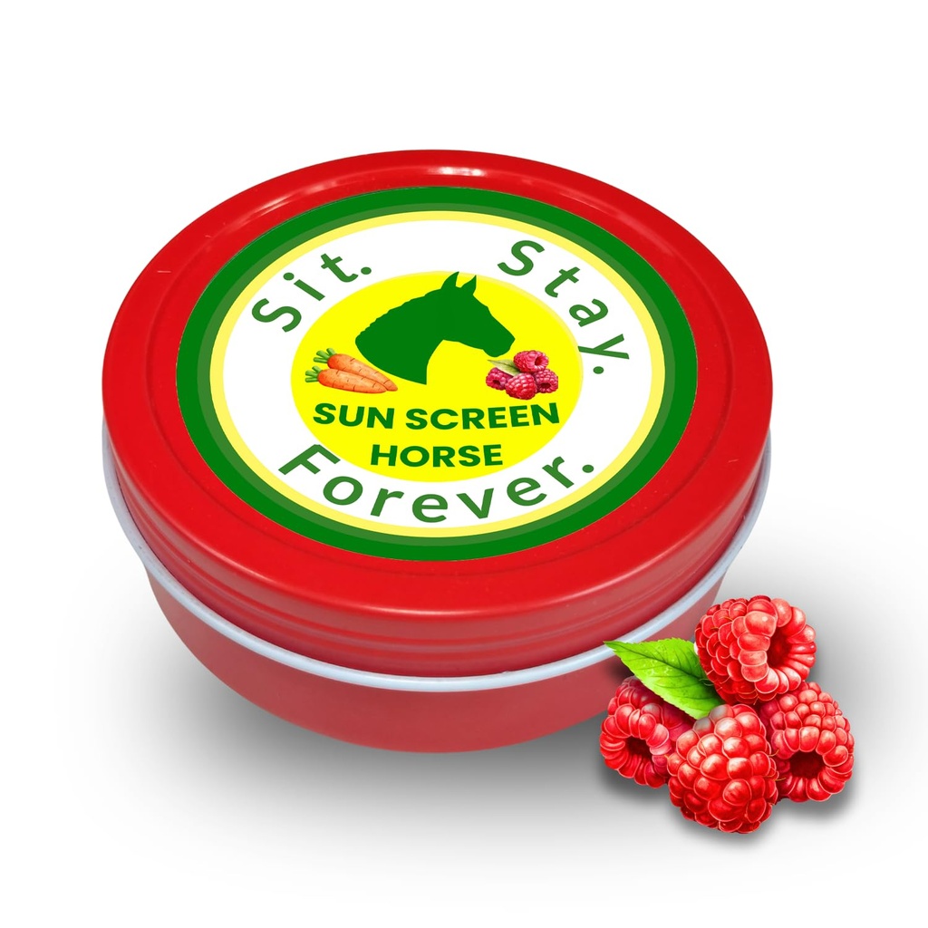 Sit Stay Forever Organic Sunscreen &amp; Moisturizer for Horses, Suncoat, Sun Protection for Nose and Sensitive Skin, Sunblock for Horses, Zinc Free, Equine Sunscreen, Equine UV Protection, 4 oz