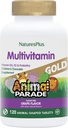 Natures Plus Animal Parade Gold Children's Multivitamin, Grape Flavor - 120 Chewable Animal Shaped Tablets - Vegan, Gluten Gratis - 60 Servings