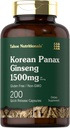 Tahoe Nutricionales Coreano Panax Ginseng Extracto 1500 mg  200 Capsules Silencioso Suplemento para Hombres &amp; Mujeres