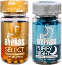 Genérico Bypass Duo Seleccionar " PURIFY - Quemá grasa de día y de Noche (Select 30caps) - (purify 60caps), Azul y Oro