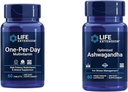 Life Extension One-Per-Day Multivitamin 60 Tablets and Optimized Ashwagandha 60 Capsules Bundle