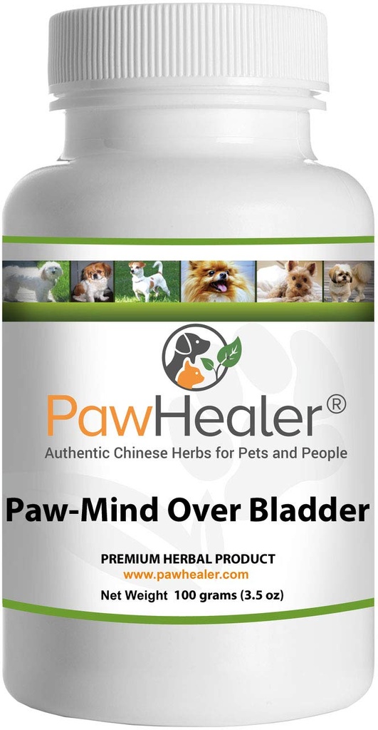 Incontinencia urinaria de perros - Mente de patas sobre la vejiga - Remedio herbal para perros con vejiga de plomo - 100 gramos Polvo