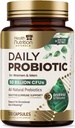 Probióticos 60 Billones CFU + 10 Strains - Daily Probiotic Lactobacillus Blend for Immune, Digestive & Gut Health Support, Prebióticos y Probióticos, Gas &amp; Bloating for Women &amp; Hombre - 120 cápsulas