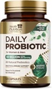 Probióticos 60 Billones CFU + 10 Strains - Daily Probiotic Lactobacillus Blend for Immune, Digestive & Gut Health Support, Prebióticos y Probióticos, Gas &amp; Bloating for Women &amp; Hombre - 120 cápsulas
