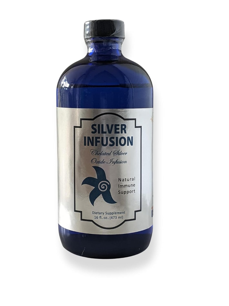 3er Rock Essentials Silver Infusion 150 PPM Silver Oxide Tonic Suplemento dietético Todo Natural Liquid Immune Support Suplemento Personal Care (16 oz)