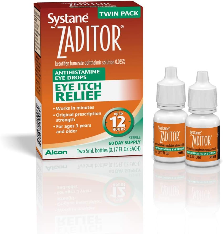 Systane Antihistamine Eye Drops, Twin Pack, 5-mL Cada, 0.17 Ounce (Pack of 2)