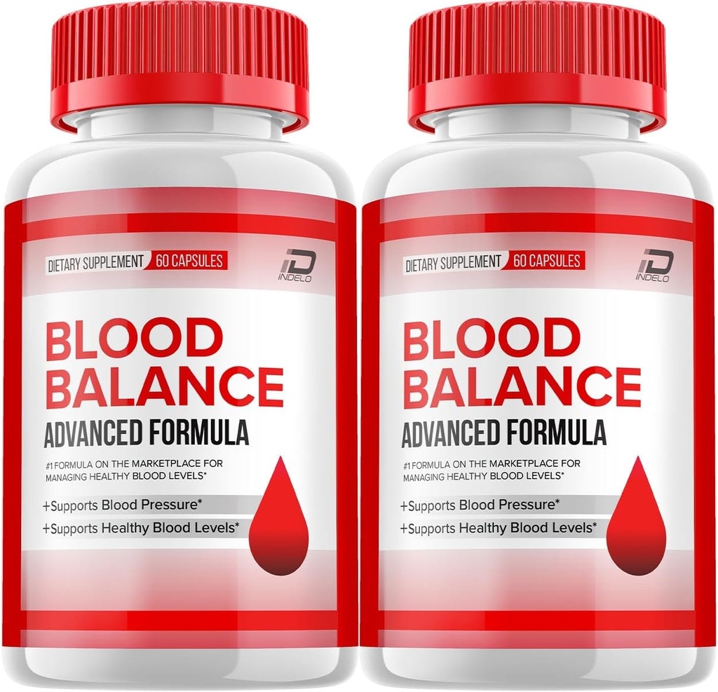 Coberturas de equilibrio de sangre, suplemento avanzado de BloodBalance, toda la fórmula natural para mantener niveles saludables, máxima fuerza diaria Fórmula, análisis de equilibrio de sangre (2 Pack - 120 cápsulas)