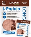 Prolon Longevity Plant Based Protein Powder ← Muscle Synthesis " Repair, Healthy Aging, Boost Performance ← Vitaminas, Gluten Free, Amino Acids, Antioxidantes latitud 25g of Protein  durable Chocolate, 24 Packets