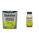 Dulcolax Soft Chews Saline Laxative Mixed Berry (60ct) Gentle Constipation Relief, Magnesium Hydroxide 1200mg & Chewy Fruit Bites, Saline Laxative, Assorted Fruit (30ct) Cramp-Free Constipation Relief